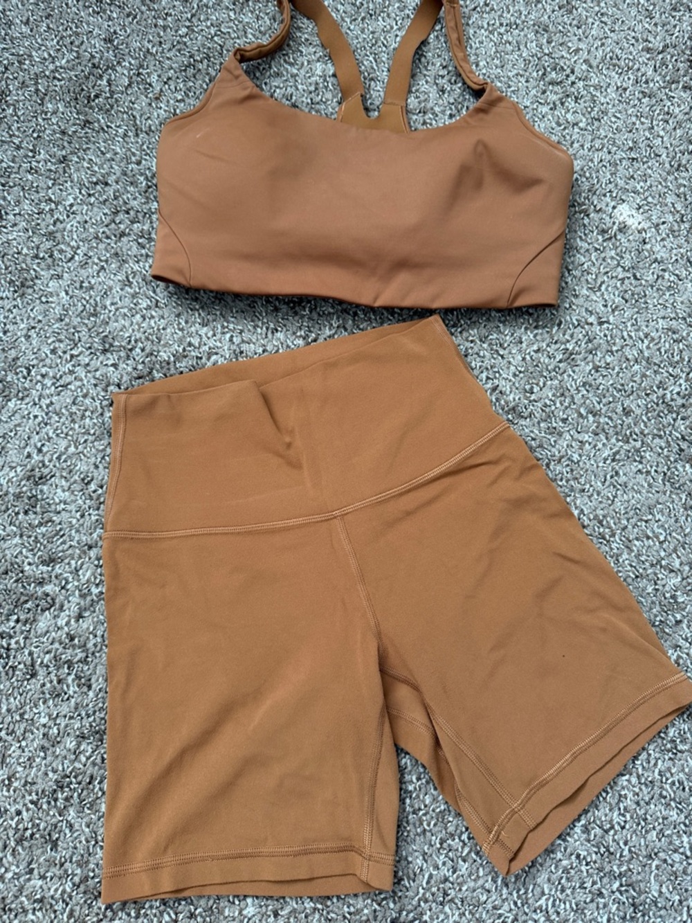 lululemon athletica High-Rise Bike Shorts bra set